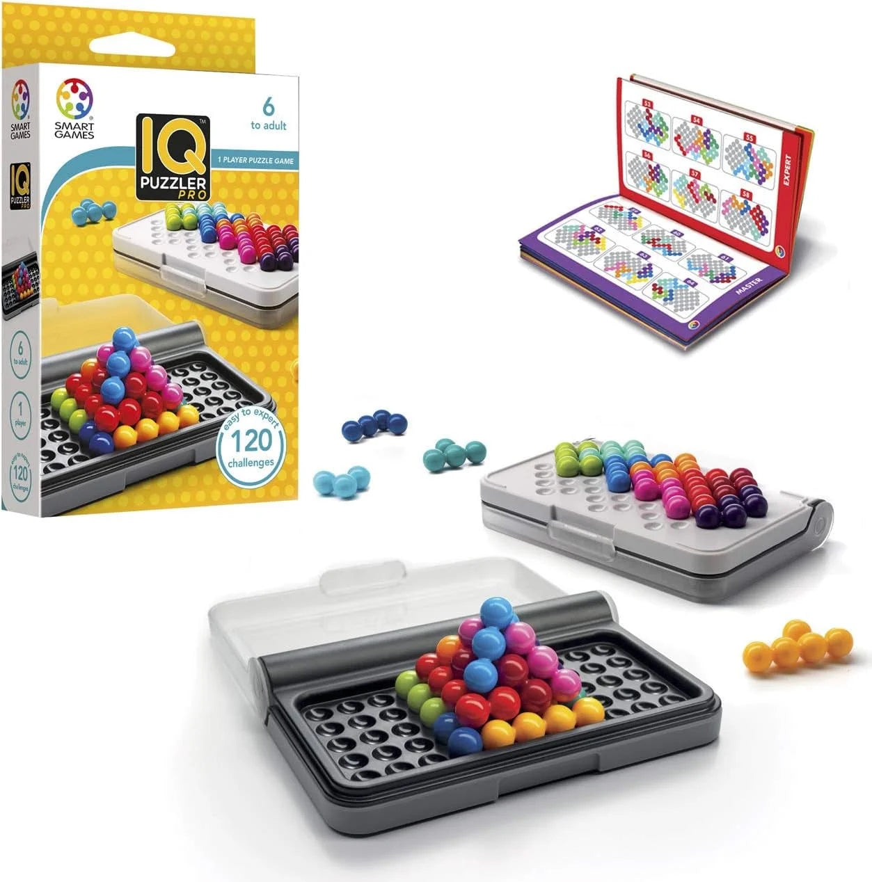 IQ Puzzler Pro Compact Board Game Puzzle 120 3D Challenges