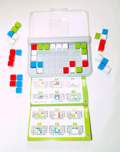 IQ Focus Cognitive Skill-Building Travel Game with Portable Case Featuring 120 Challenges for Ages 8 - Adult