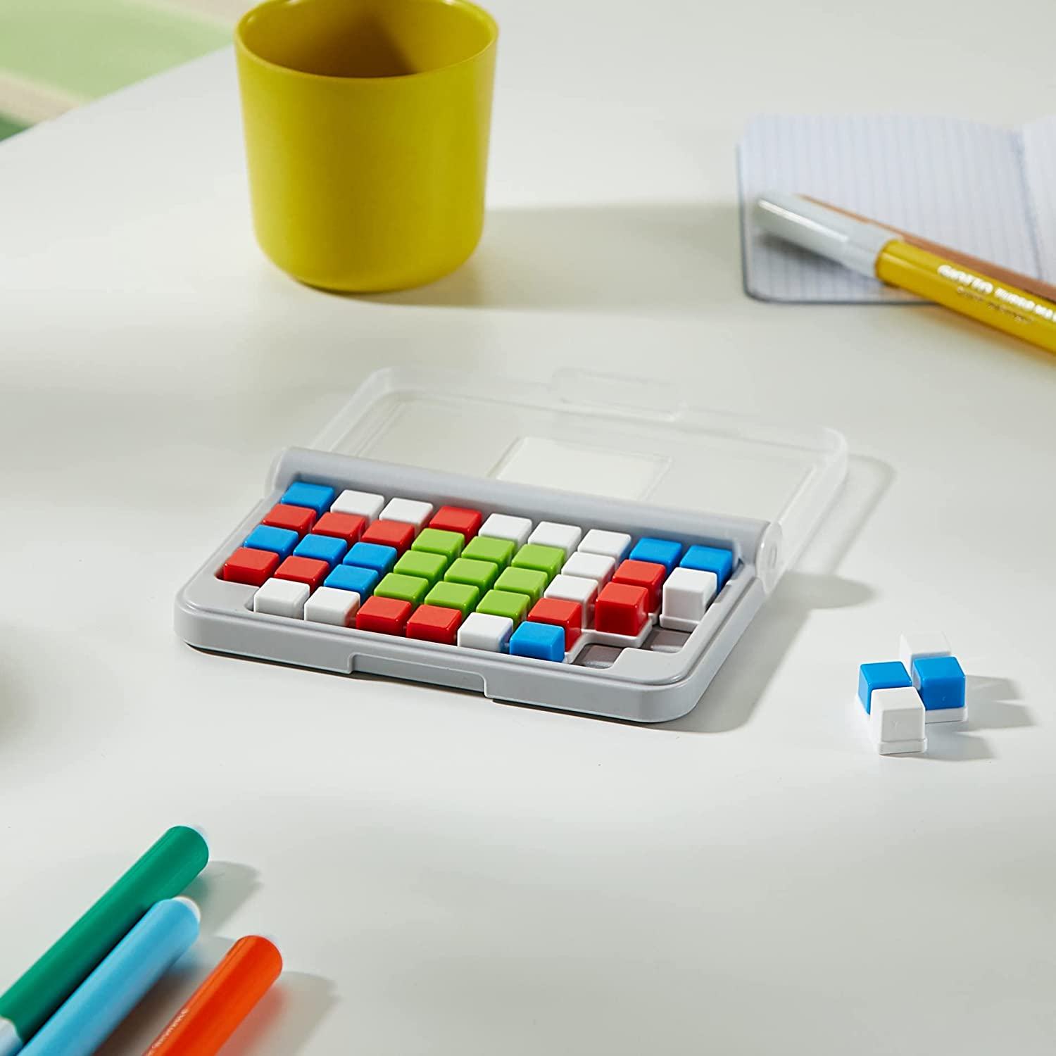 IQ Focus Cognitive Skill-Building Travel Game with Portable Case Featuring 120 Challenges for Ages 8 - Adult