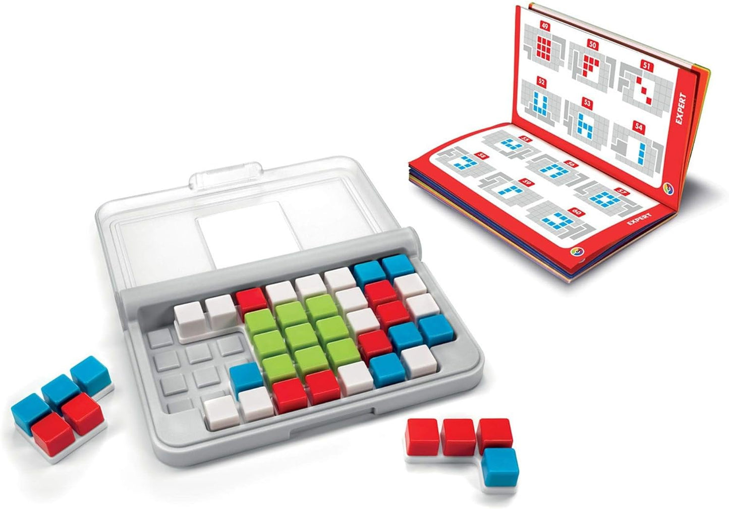 IQ Focus Cognitive Skill-Building Travel Game with Portable Case Featuring 120 Challenges for Ages 8 - Adult